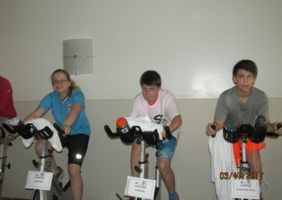 Cycle -KP kids Lauren, Wilem, Matt