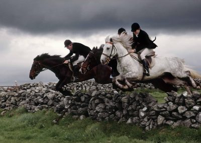 Jumping a Stone Wall, County Galway, 1994