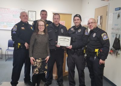 Ansonia PD Certificate presentation