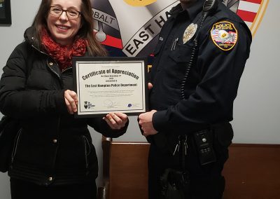 East Hampton PD Certificate Presentation