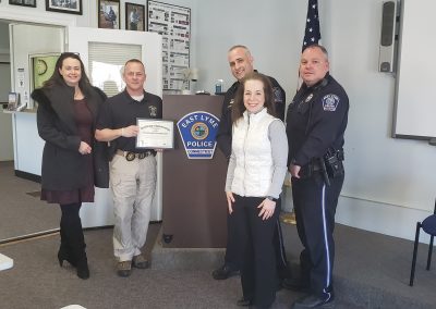 East Lyme PD Certificate presentation