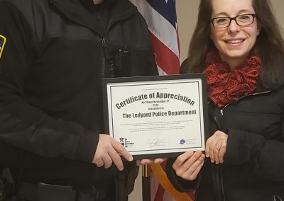 Ledyard PD Certificate Presentation 2