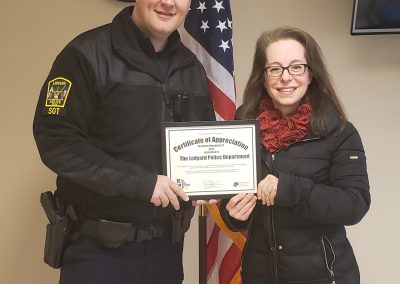 Ledyard PD Certificate Presentation