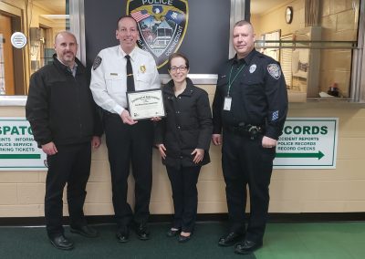 New Milford PD Certificate Presentation