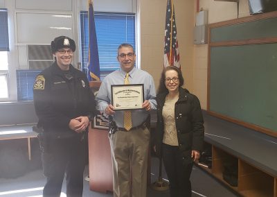 Woodbridge PD Certificate Presentation